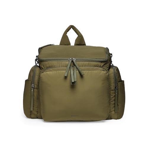 Growgether Mova 3-in-1 Diaper Bag 40L | Multifunctional Baby Bag with Thermal Bottle Pockets, Magnetic Closures & Luggage Sleeve | Sling-to-Backpack, Waterproof, Easy Access, Lightweight -Olive - Image 1