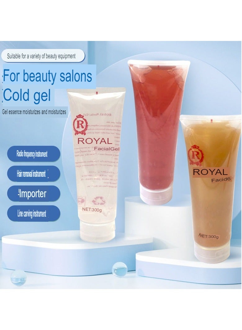 Royal جل تجديد البشرة، جل فيسكال لجهاز تفتيت الدهون 40k، جل موصل بترددات الراديو لجهاز حرق الدهون وأجهزة فقدان الوزن الأخرى، (300 جرام وردي) - Image 4