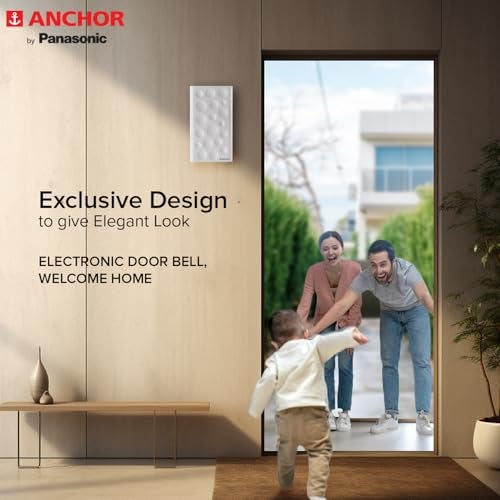 Anchor by Panasonic Dual Tone Doorbell | Calling Bell for Home | Door Bell for Office, School (38910) - Image 2
