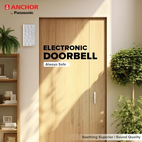 Anchor by Panasonic Dual Tone Doorbell | Calling Bell for Home | Door Bell for Office, School (38910) - Image 4