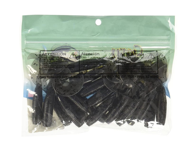 Yamamoto 5" Super GRUB Smoke W/Large Black Flake (20 Pack) - Image 4