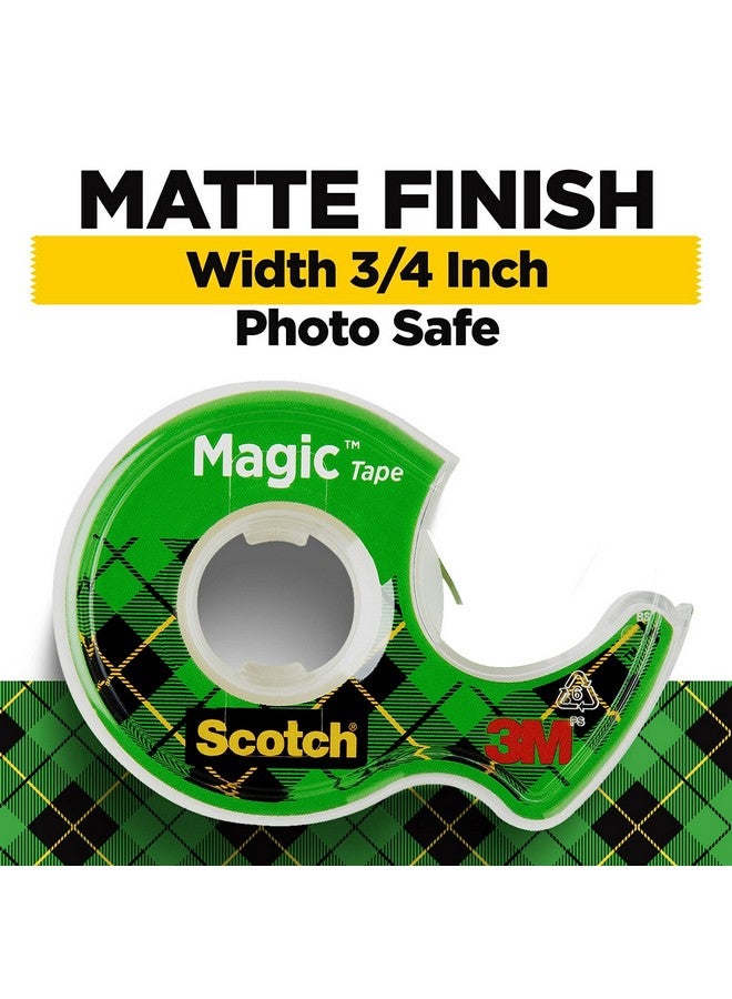Scotch  Magic Tape, Invisible, Home Office Supplies And Back To School Supplies For College And Classrooms, 4 Rolls With 4 Dispensers - Image 3