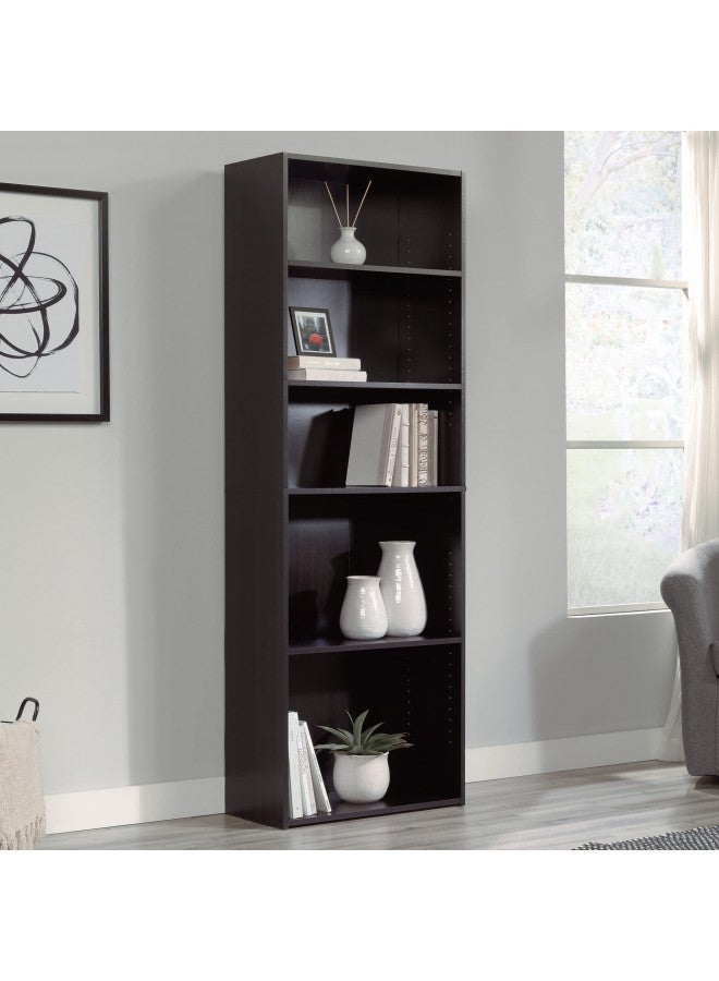 SAUDER ساودر بيجينينغز 5 رف كتب / رف كتب، الطول: 24.57" × العرض: 11.50" × الارتفاع: 71.18"، كرز - Image 5