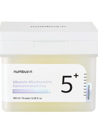 Numbuzin No.5+ Niacinamide Concentrated Toner Pads - 70 Pads with Glutathione, Niacinamide, PHA & LHA | 180ml Korean Skincare Set - pzsku/Z999EC276757B3CB7F433Z/45/1745436263/f45a7760-d6c1-4fbe-823a-d9bf0d59604a