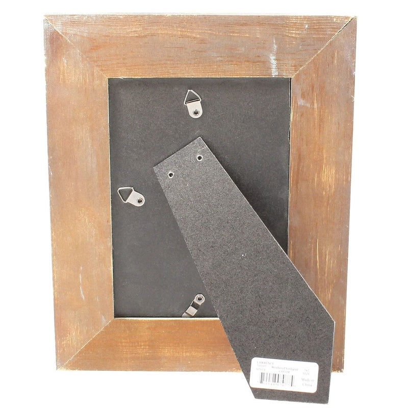 Lawrence Frames 5x7 Weathered Wood with Verdigris Wash Picture Frame Brown - Image 3