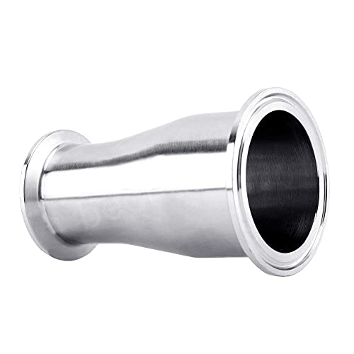 Beduan Reducer Tri Clamp Ferrule Stainless Steel 304 Sanitary Fitting 2" Tube OD to 1-1/2" Tube OD(Pack of 2) - Image 4