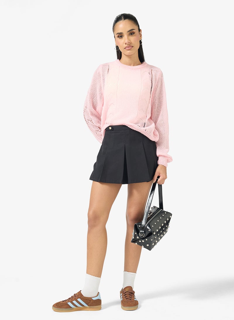 Ginger Knitted Textured Jumper - Image 4