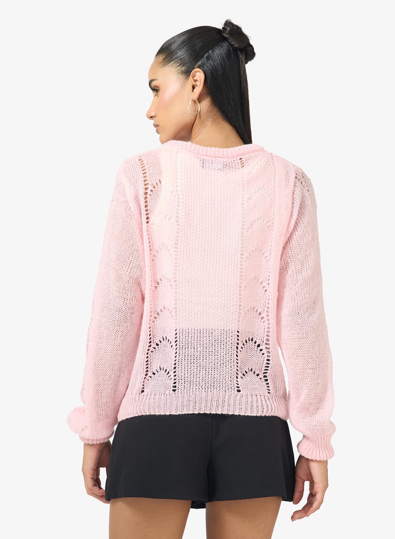 Ginger Knitted Textured Jumper - Image 2