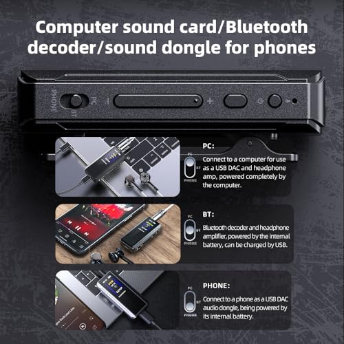 FiiO BTR13 Bluetooth Headphone Amplifier with LDAC, aptX Adaptive, aptX HD, AAC (Dual CS43131 3.5mm Unbalanced & 4.4mm Balanced Output) (Black) - Image 5