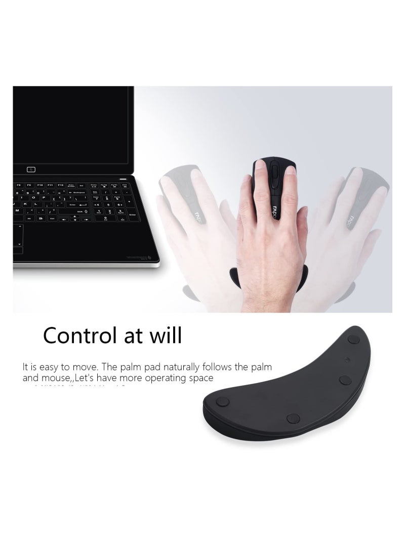 KASTWAVE Mouse Wrist Rest Wrist Rest Pad for Easy Typing Pain Relief Keyboard Wrist Rest Memory Foam Wrist Rest 2 PCS - Image 3