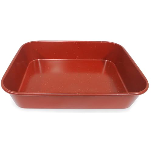 casaWare Ceramic Coated NonStick Lasagna/Roaster Pan 13 x 10 x 3-Inch (Red Granite) - Image 5