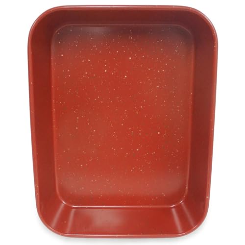 casaWare Ceramic Coated NonStick Lasagna/Roaster Pan 13 x 10 x 3-Inch (Red Granite) - Image 4