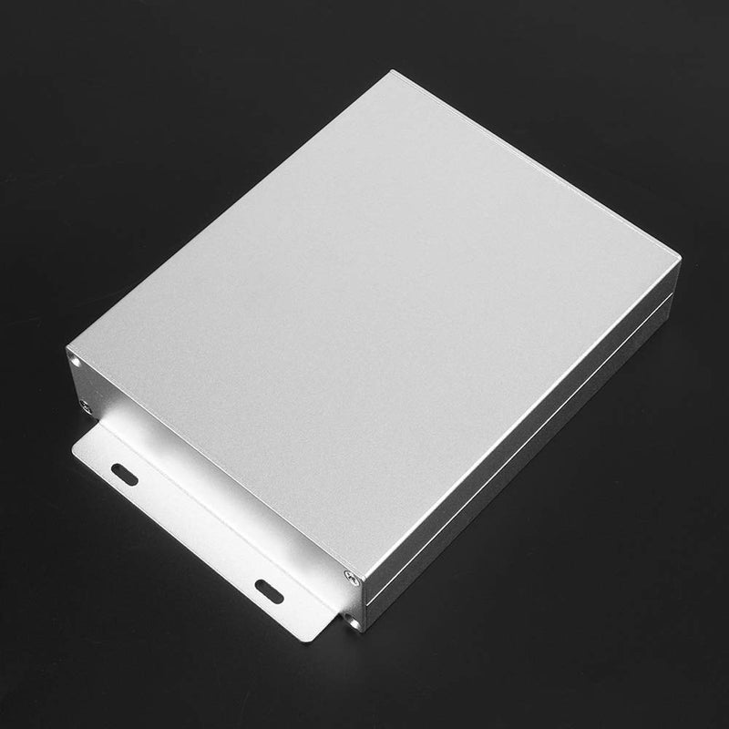 صندوق كهربائي من الألومنيوم بغطاء فضي رملي منحني 33x114x140 مم لتبديد الحرارة وحجب الإشارات - Image 5