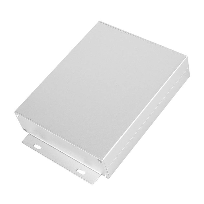 صندوق كهربائي من الألومنيوم بغطاء فضي رملي منحني 33x114x140 مم لتبديد الحرارة وحجب الإشارات - Image 3