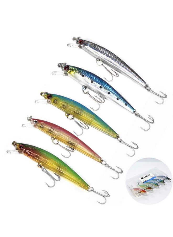 Wanby WANBY Proven Explosive Color Special Minnow Swimbait Vibrating Jigging Freshwater Saltwater Fishing Lures with Hook Fishing Tackle for Trout Bass Salmon  - Image 1