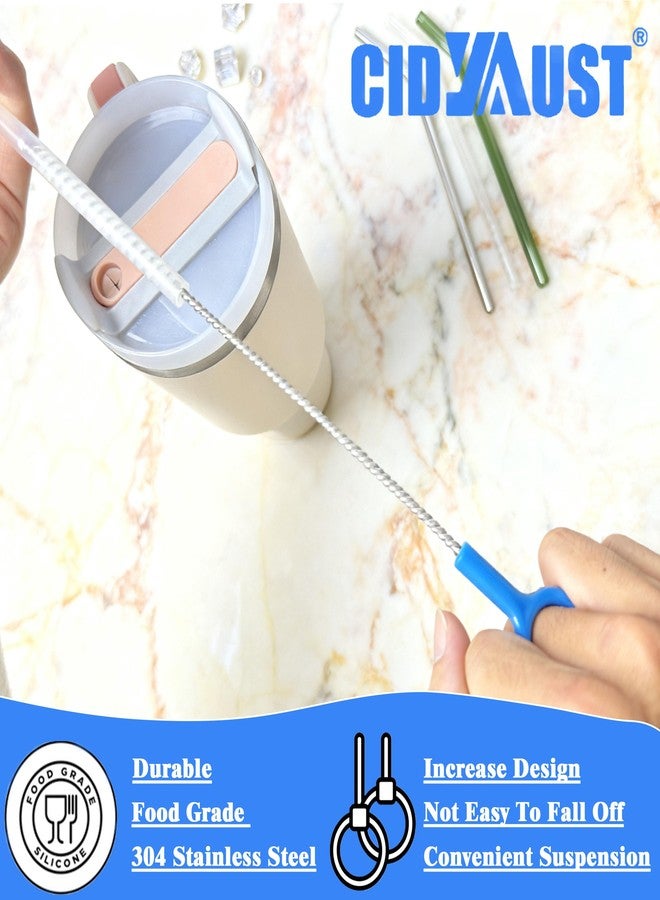 CIDYAUST Straw Cleaner Brush Set Multi-Size(10+12 Inch),Heavy Duty Straw Brush Cleaner with 3mm Thick Steel Wire,Straw Cleaning Brush with Flexible 2mm Steel Wire for Baby Bottle and Bendable Straws,6 Pcs. - Image 5