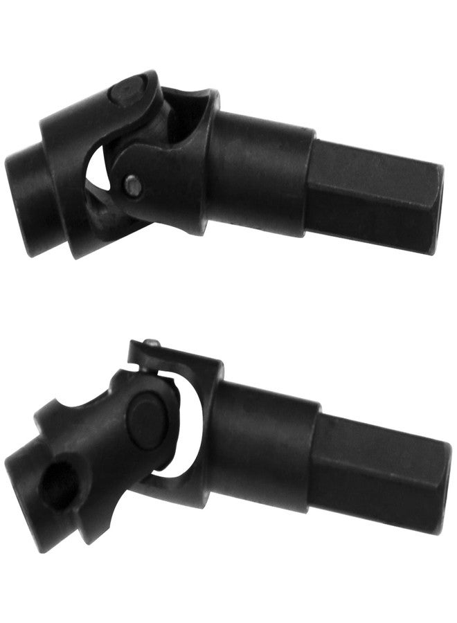 Vgoohobby 2Pack Universal Steering Joint Drive Shaft Front Axle Dogbone Compatible with WPL C14 C24 C34 B24 B36 MN Model D90 D91 MN99S RC Car (Black) - Image 4