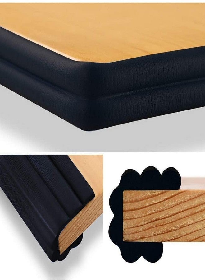Vortipu Table Edge Safety Strip - Extra Soft Foam Protector for Baby & Kids - 2 Meter Furniture Edge Guard with Corner Protectors - Cushion Strip for Table, Desk & Sharp Edges (Black) - Image 2