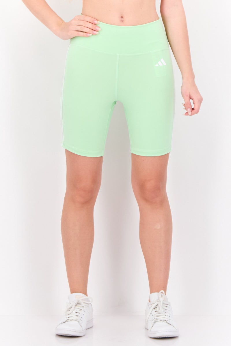 Adidas Women Tight Fit Training Shorts, Sage Green - Image 1