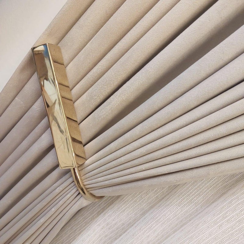 Gold Stainless Steel Curtain Tie Back - Anti-Rust - High Quality, Long Durability, Distinctive Decorative Shape