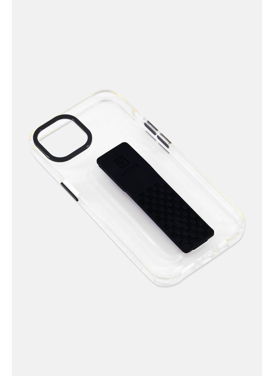 LEVELO iPhone  14 Magnetic Silicone Grip Phone Case , Transparent  - Image 3
