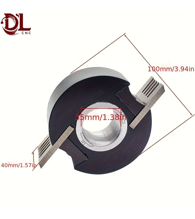 Toothed Shaping Cutter Set 100mm with HSS Blades for Wood Carving Planing - Image 2