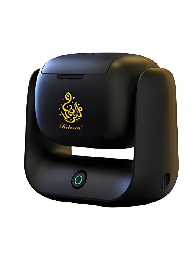 Bukhoon موقد بخور كهربائي دوار حديث – بطارية قابلة للشحن بسعة 1500 مللي أمبير، شحن سريع من نوع C، حرارة عالية 700 درجة مئوية، حرق سريع خلال دقيقتين، دوران قابل للتعديل بزاوية 90 درجة، مؤشر LED – موقد بخور محمول للاستخدام في المنزل، المكتب، السيارة، السفر، نشر الروائح الإسلامية والعربية - Image 1