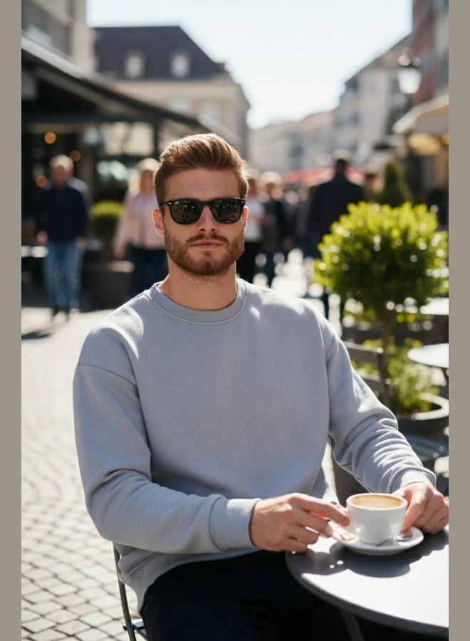 Buratti  Buratti Regular Fit Crew Neck Cotton Furry Soft Raised Sweat Men's SWEAT 5905255 for Men | Best Price UAE