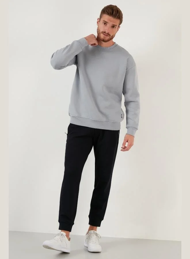 Buratti  Buratti Regular Fit Crew Neck Cotton Furry Soft Raised Sweat Men's SWEAT 5905255 for Men | Best Price UAE