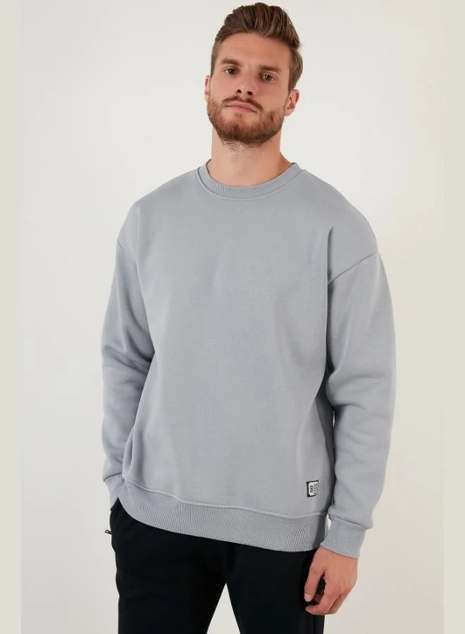 Buratti  Buratti Regular Fit Crew Neck Cotton Furry Soft Raised Sweat Men's SWEAT 5905255 for Men | Best Price UAE
