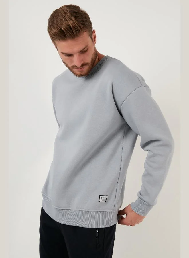 Buratti  Buratti Regular Fit Crew Neck Cotton Furry Soft Raised Sweat Men's SWEAT 5905255 for Men | Best Price UAE