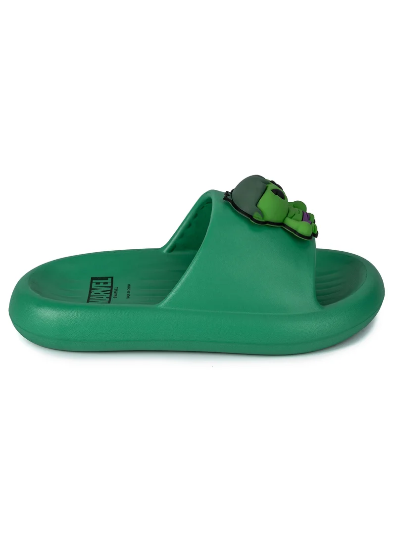 MARVEL Comic Kicks by Urban Marvel Avengers Hulk slides with 3D charm for Boys