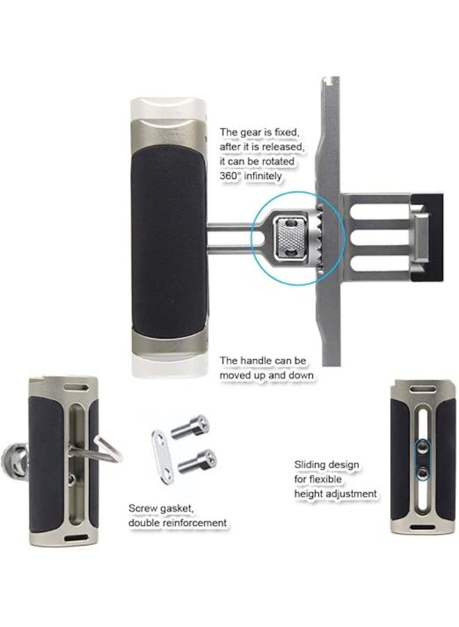 Dual Handheld Metal Stabilizer Bracket - Fully Enclosed Universal Photography Cage for Smart Mobile Phones - Supports Vertical and Horizontal Shooting - Image 5