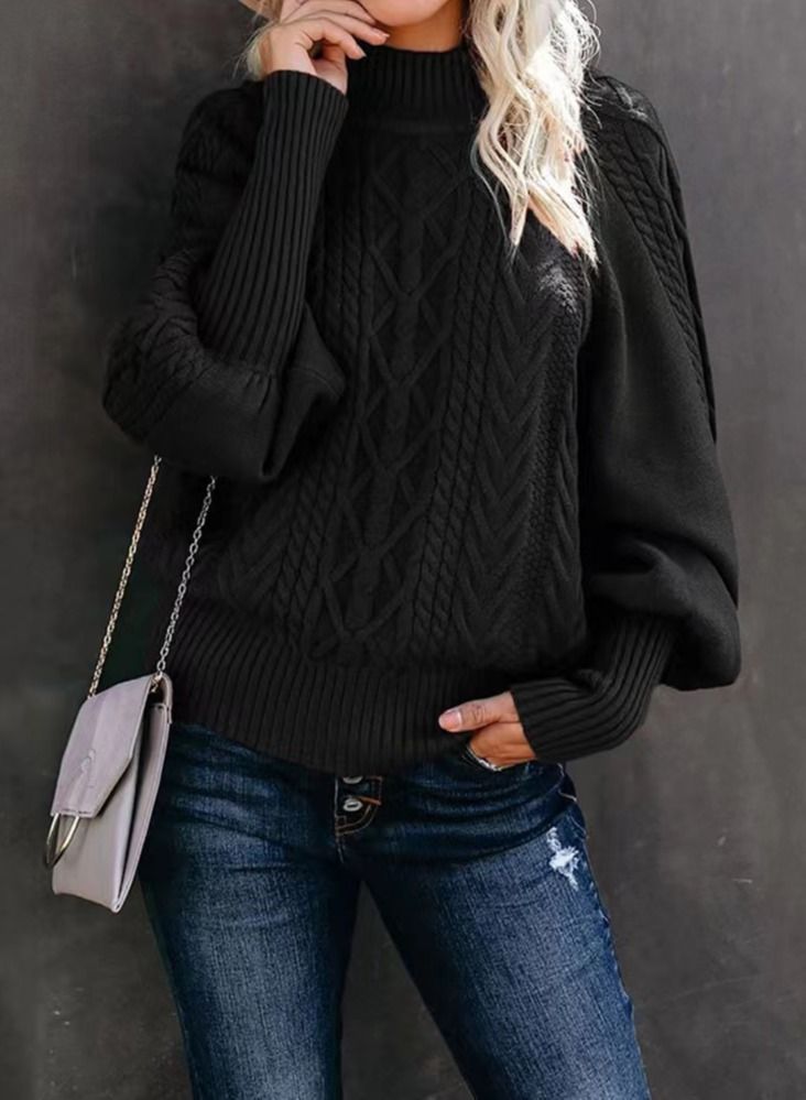 Loquat Women's Winter Fashion Simple Sweater 