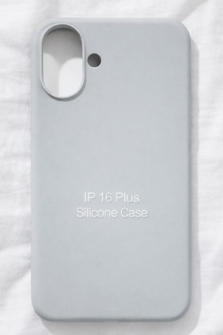 HarabiMed iPhone 16 Plus Silicone Case – Slim Shockproof Protective Back Cover, Soft & Lightweight, Grey - Image 2