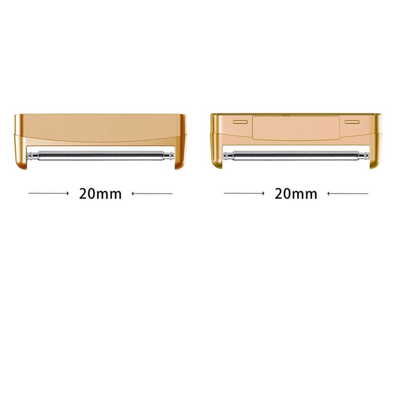 Sankel Compatible For Fitbit Versa 4/3/Sense 2/Sense Connector Stainless Steel Replaceable Connection Adapter For Fitbit Versa 4/3/Sense 2/Sense Band Connector Adapter (Rosegold-20Mm Pins) - Image 3