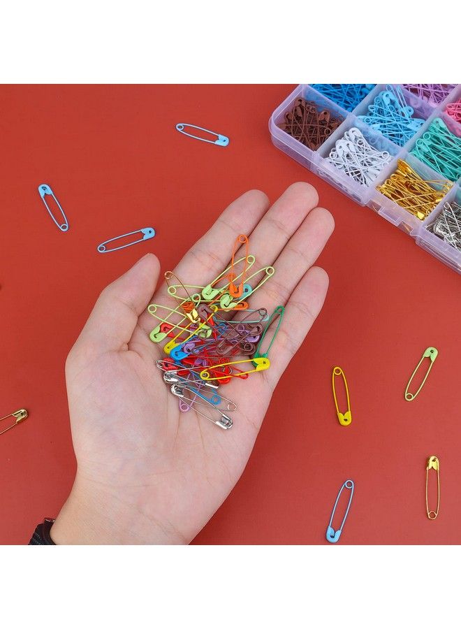 KINBOM 300Pcs 32Mm Colored Safety Pins 15 Colors Metal Safety Pins For Art Craft Sewing And Jewelry Making - Image 4