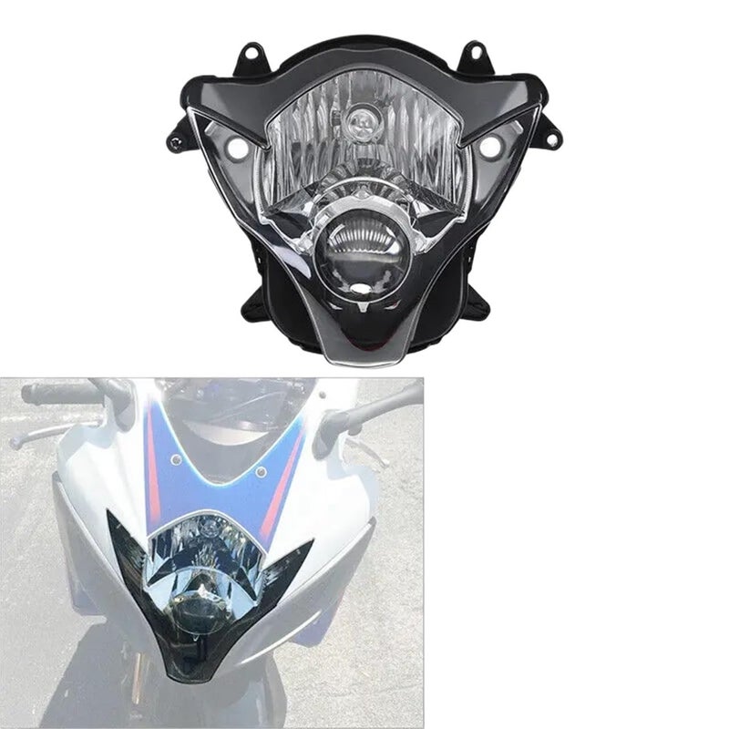 مجموعة المصباح الأمامي الشفاف المتوافقة مع سوزوكي GSXR 600 وGSXR750 2006-2007 ملحقات الدراجات النارية - Image 5