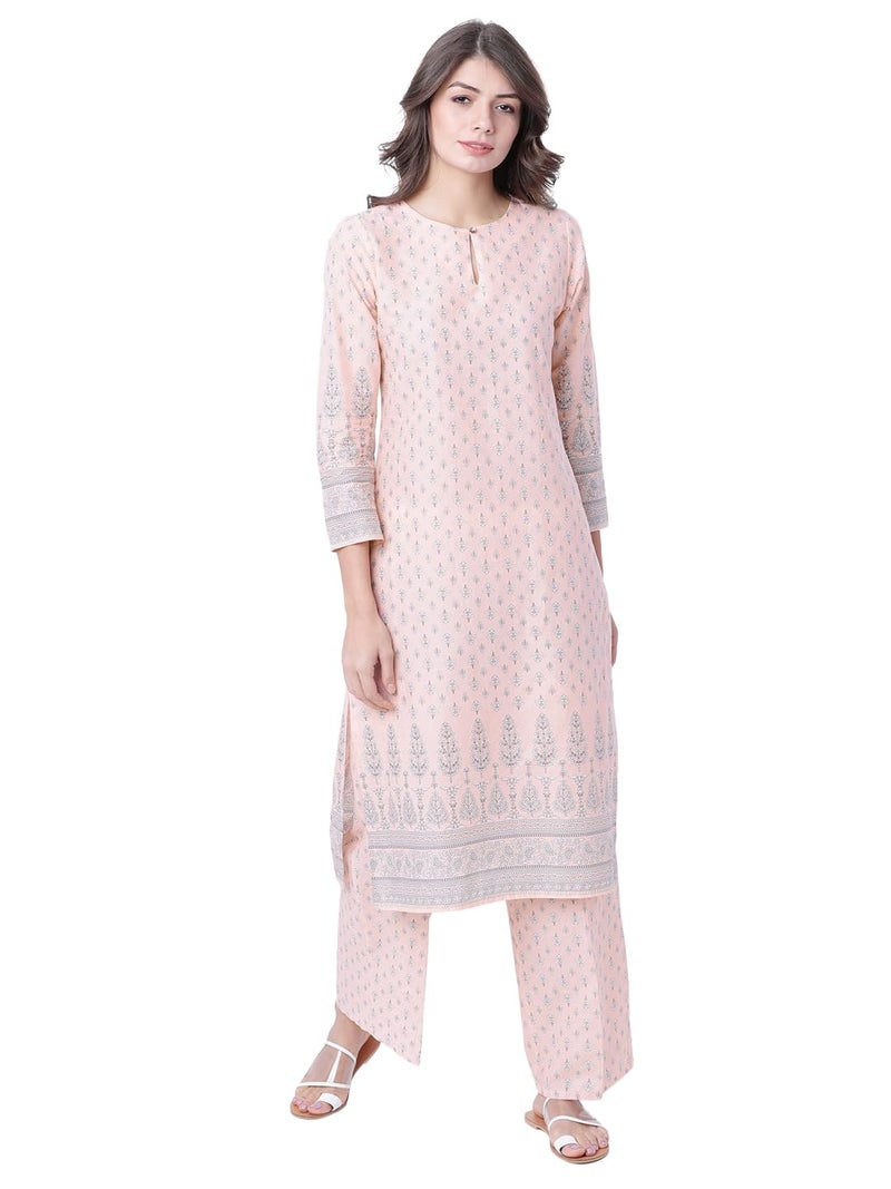 Vishudh Women ROUND NECK Ethnic Set VNK3002087 Multicolor 2XL - Image 5