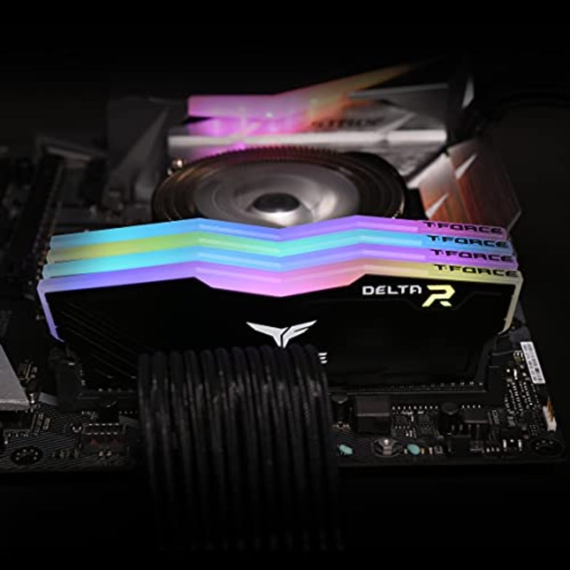 T-Force Delta RGB DDR4 32GB 2x16GB 3600MHz (PC4-28800) CL18 وحدة ذاكرة الألعاب المكتبية Ram - TF3D432G3600HC18JDC01 - Image 4