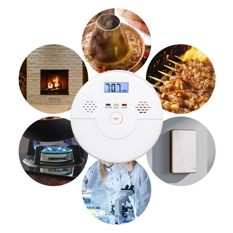 Carbon Monoxide Detectors: 3 Pack Portable Travel-friendly - 24/7 All-weather Protection Highly Sensitive Accurate CO Detector for Home Travel On-the-go Use - Image 5
