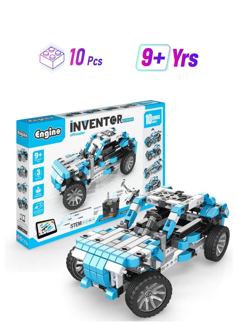 Engino- Inventor STEM Toys, Motorized Offroader Construction Toys for Kids 9+, STEM Building Toys, STEM Kits, Gifts for Boys & Girls - Image 1