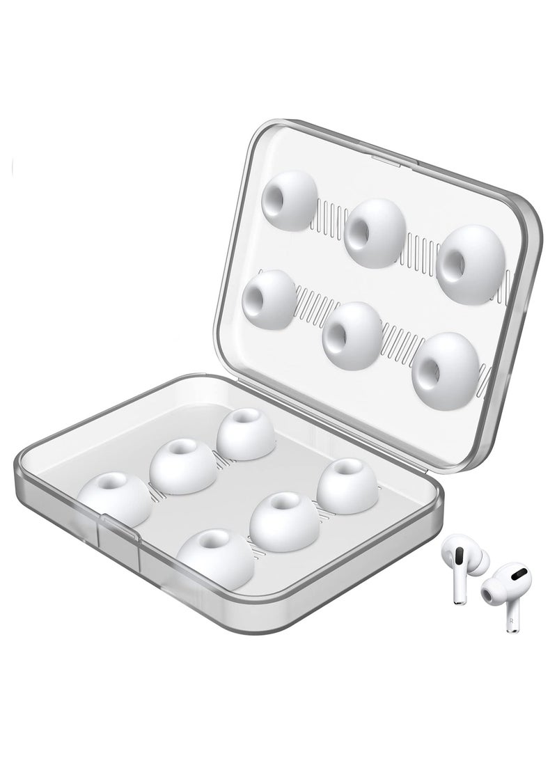 mriya - 12 Pieces Replacement Ear Tips For Airpods Pro/Airpods Pro 2, 2nd Generation With Noise Reduction Hole, Silicon Ear Buds Tips With Portable Storage Box - Image 1