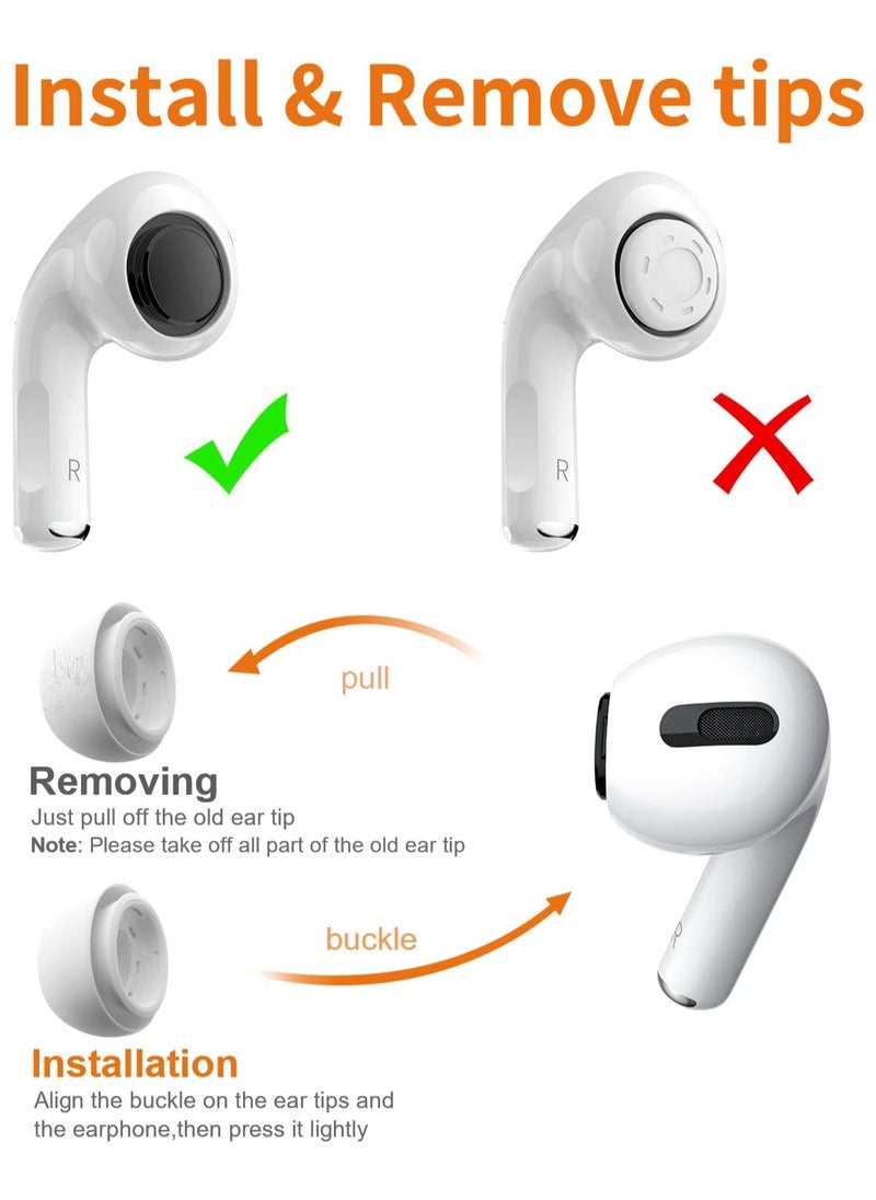 mriya - 12 Pieces Replacement Ear Tips For Airpods Pro/Airpods Pro 2, 2nd Generation With Noise Reduction Hole, Silicon Ear Buds Tips With Portable Storage Box - Image 1
