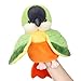 Easfan Green Parakeet Parrot Hand Plush Puppet Cute Bird Interactive Storytelling Cute Soft Plush Toy Creativity and Imagination Easter Christmas Birthday Gifts for Toddlers Kids115 - Image 2