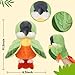Easfan Green Parakeet Parrot Hand Plush Puppet Cute Bird Interactive Storytelling Cute Soft Plush Toy Creativity and Imagination Easter Christmas Birthday Gifts for Toddlers Kids115 - Image 4