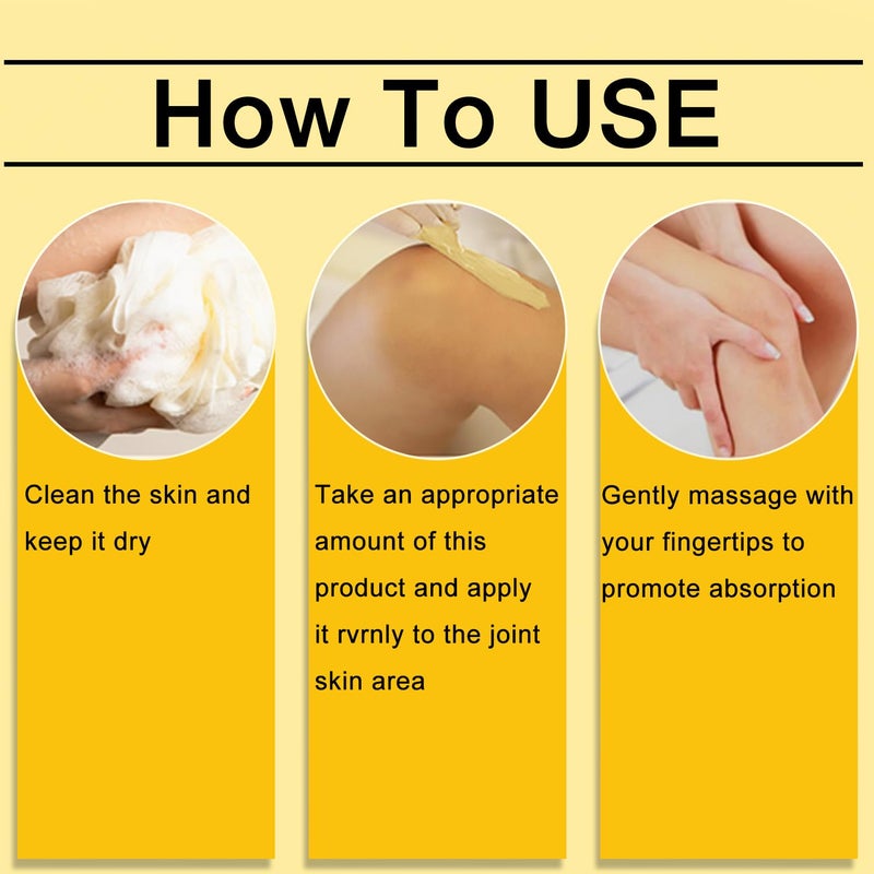 2 Pcs Bee Venom Joint Cream  Advanced Joint and Bone Cream Specially for Back Neck Hands Knees - Image 4