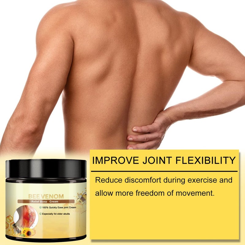 2 Pcs Bee Venom Joint Cream  Advanced Joint and Bone Cream Specially for Back Neck Hands Knees - Image 3