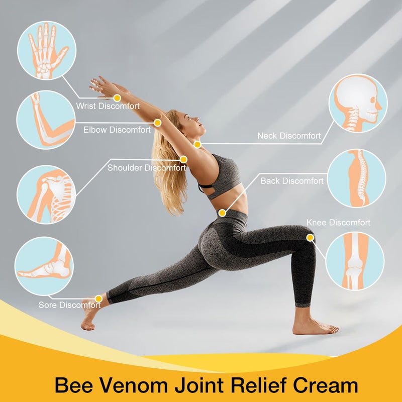 2 Pcs Bee Venom Joint Cream  Advanced Joint and Bone Cream Specially for Back Neck Hands Knees - Image 2