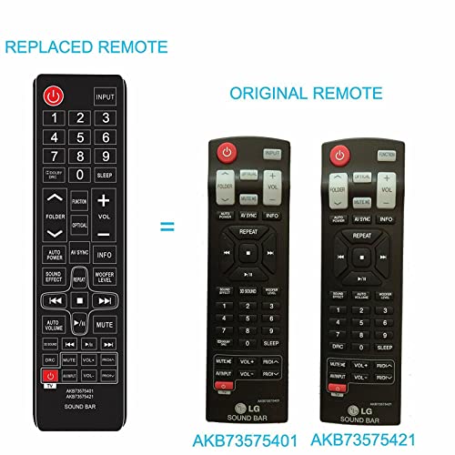 Beyution AKB73575401 AKB73575421 Replacement Remote Control Fit for LG Soundbar NB5540A NB5541 NB2430A NB4540 NB3520A2 NB3531A NB2338A NB3740A NB3510A LSB316 NB3520ANB NB2420A NB3250A - Image 2